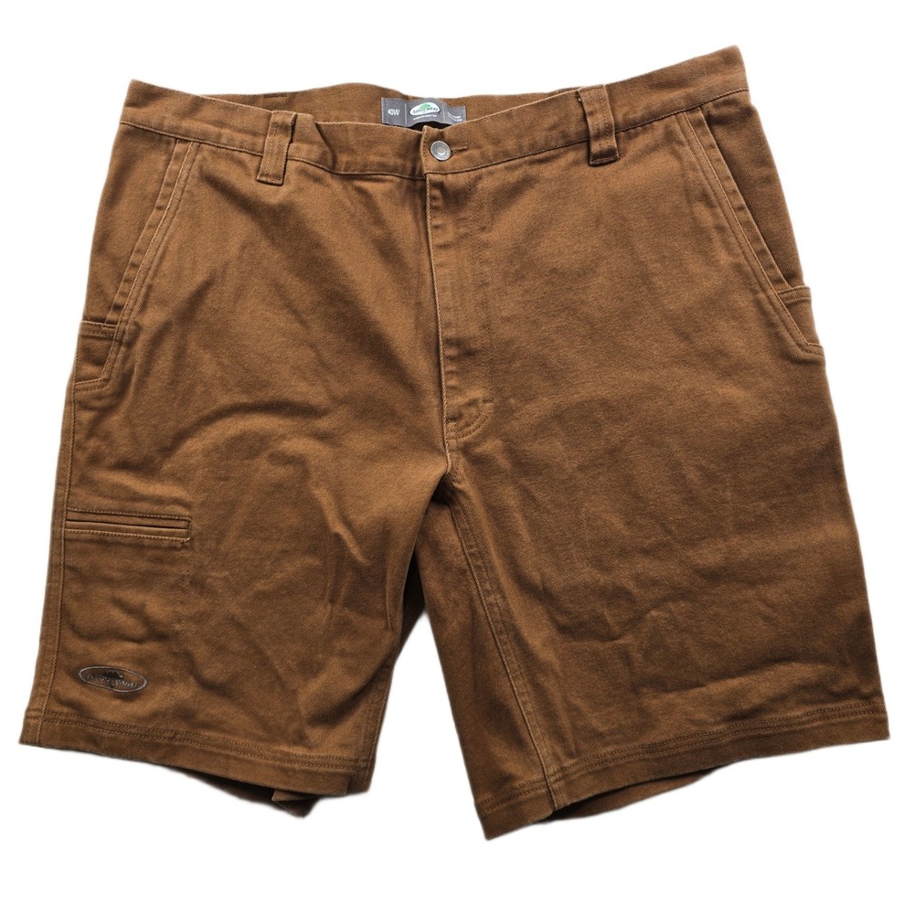 Arborwear Canvas Work Shorts Mens 40 Brown Cotton Rugged Utility Tree Climbers